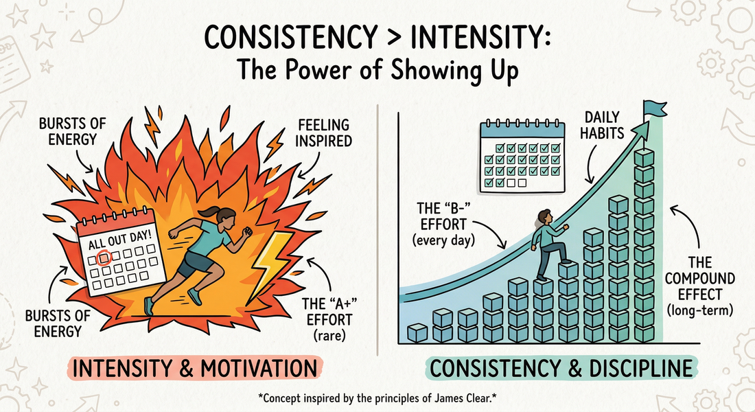 The Secret Sauce: Why Showing Up Beats Blowing Up